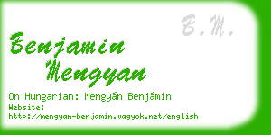 benjamin mengyan business card